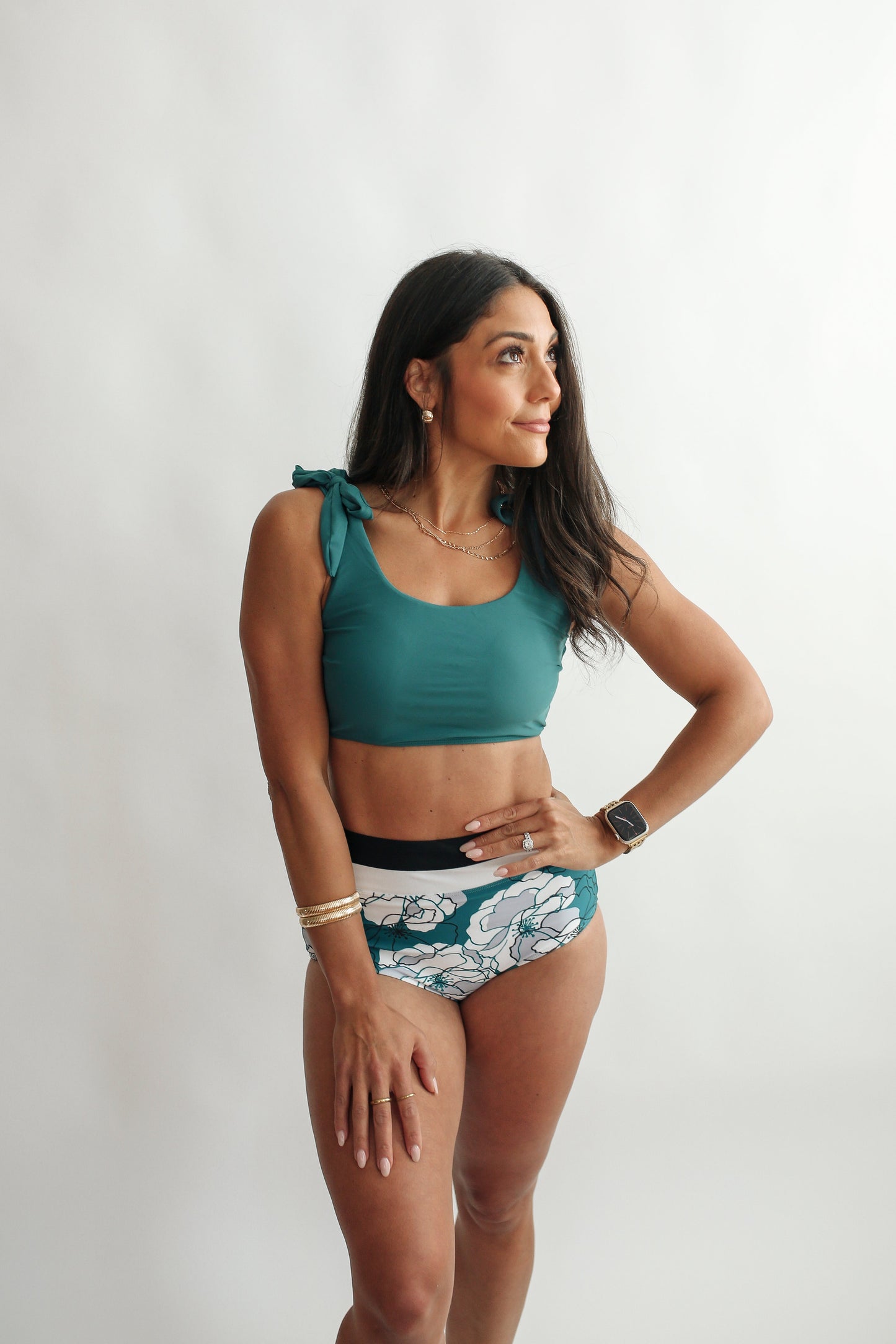 Tie Shoulder Breastfeeding Bikini Swimsuit Top