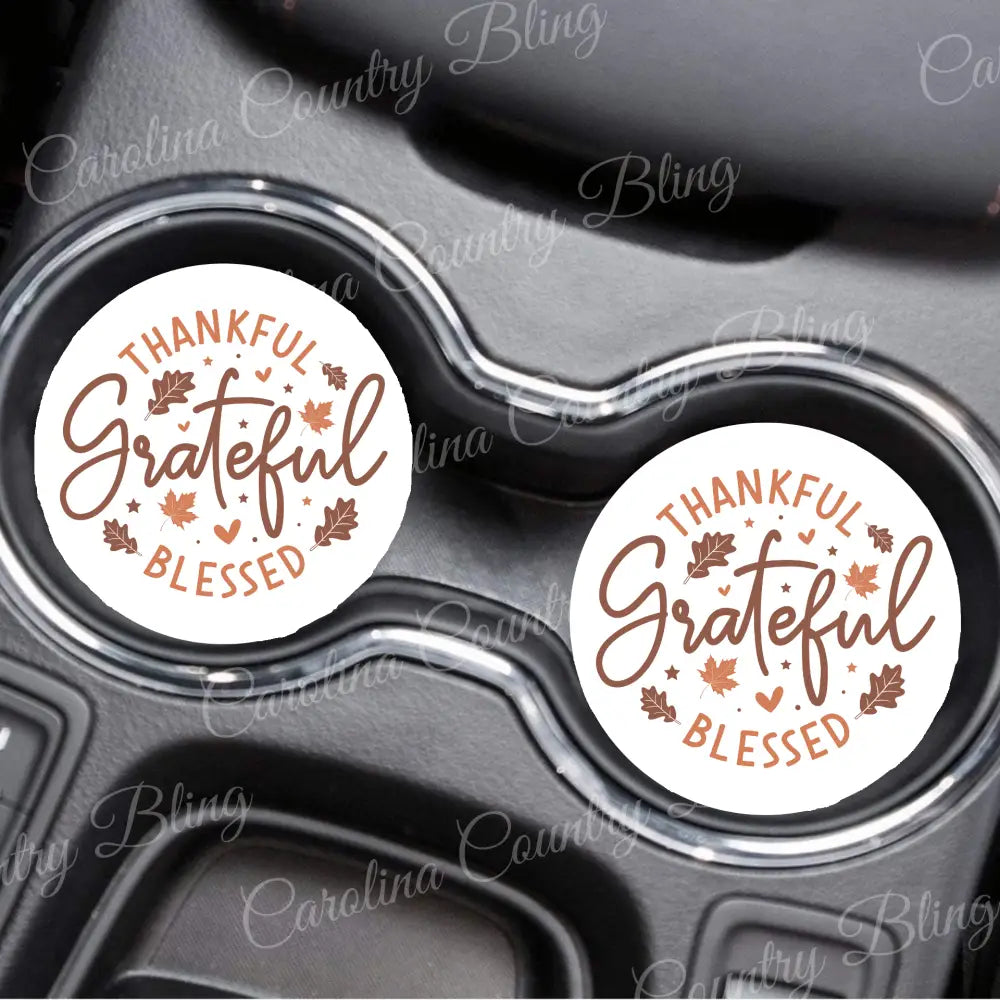 Thankful, Grateful, Blessed – White