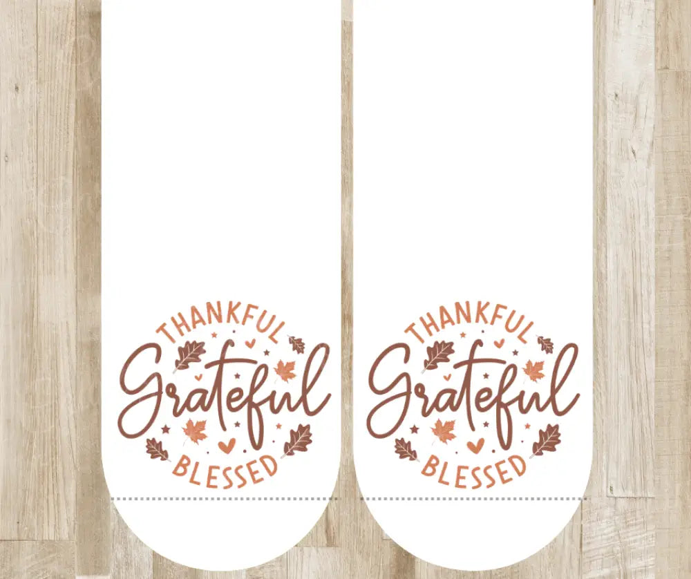 Thankful, Grateful, Blessed – White