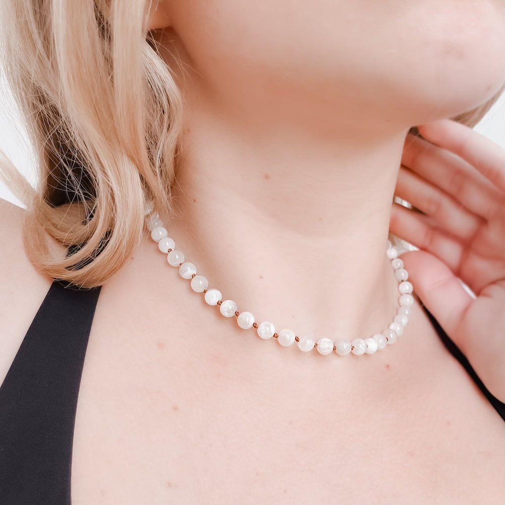 Treasured Beauty Stone Necklace - WATERPROOF