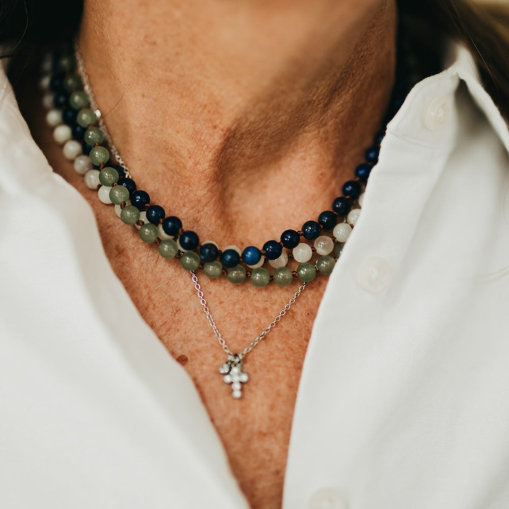 Treasured Beauty Stone Necklace - WATERPROOF