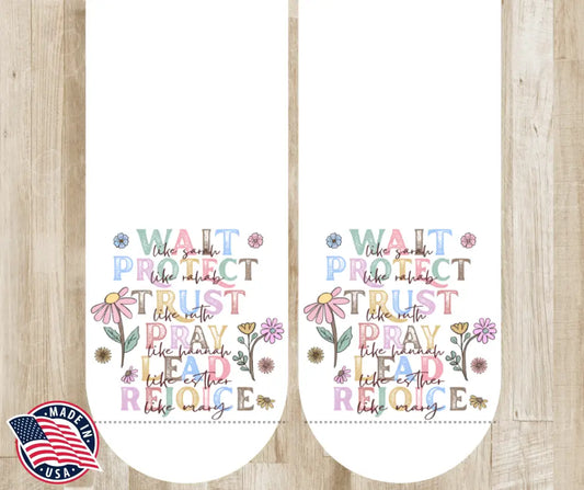 Trust, Pray, Rejoice – White