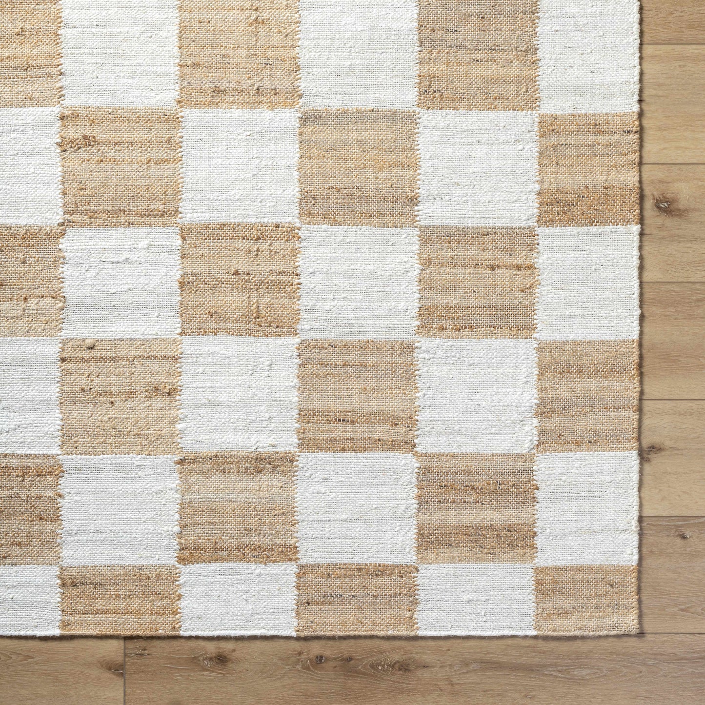 Tyhir Checkered Jute Rug