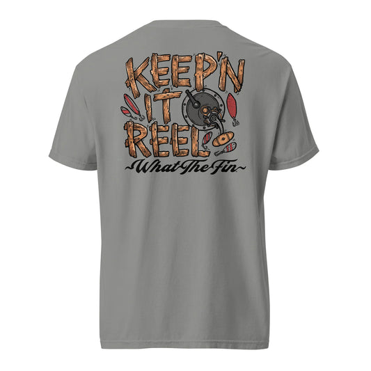 Keep'n It Reel Graphite S/S What The Fin Cotton Tee