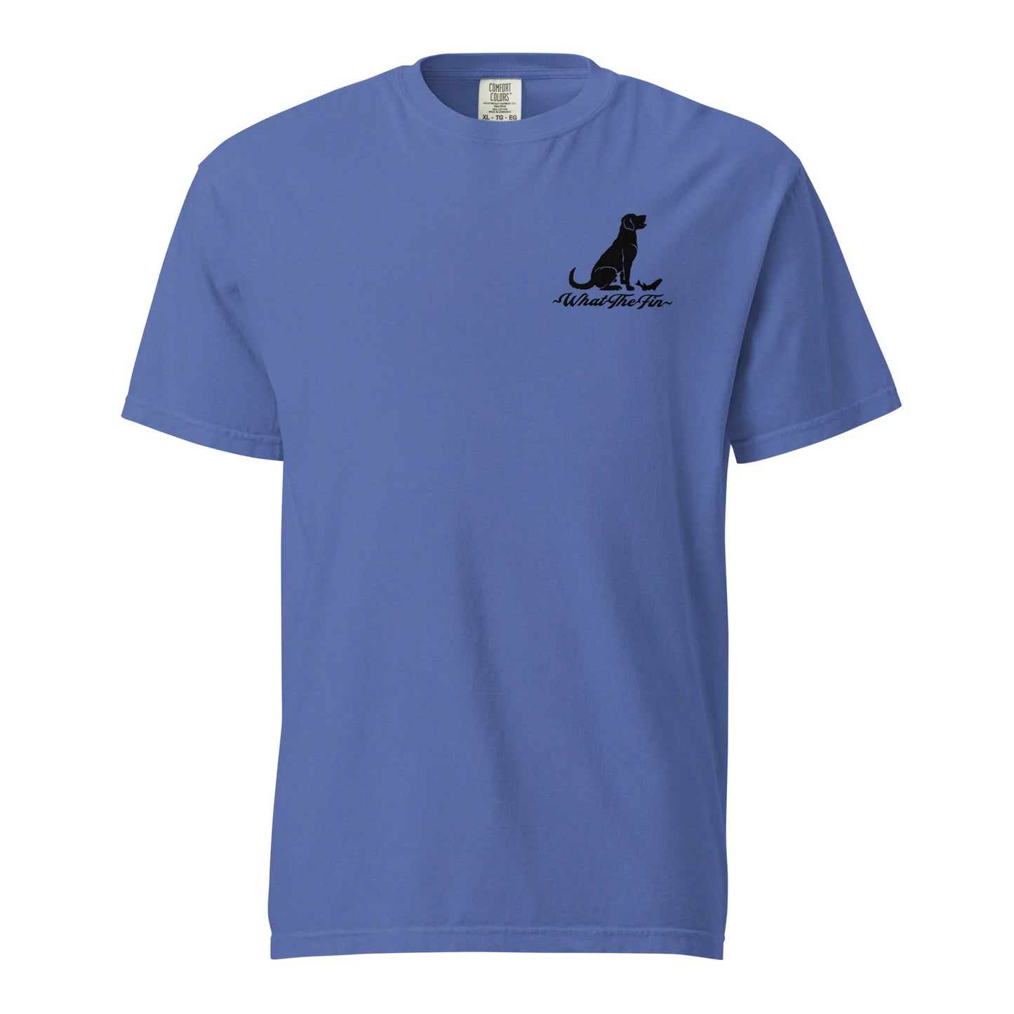 Fursty Pups Club Frosty Chugs with Loyal Mugs Always a Good Time With My Pawtners in Crime Navy S/S What The Fin Cotton Tee