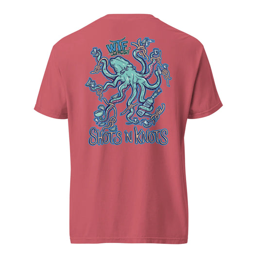 Shots N Knots S/S Cotton Tee Coral What The Fin Cotton Tee