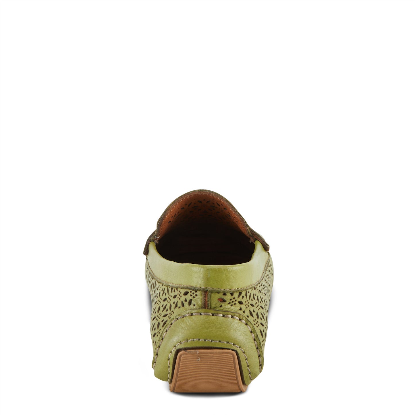 CRAIN Green Laser-Cut Out Moccasin SPRING STEP Style