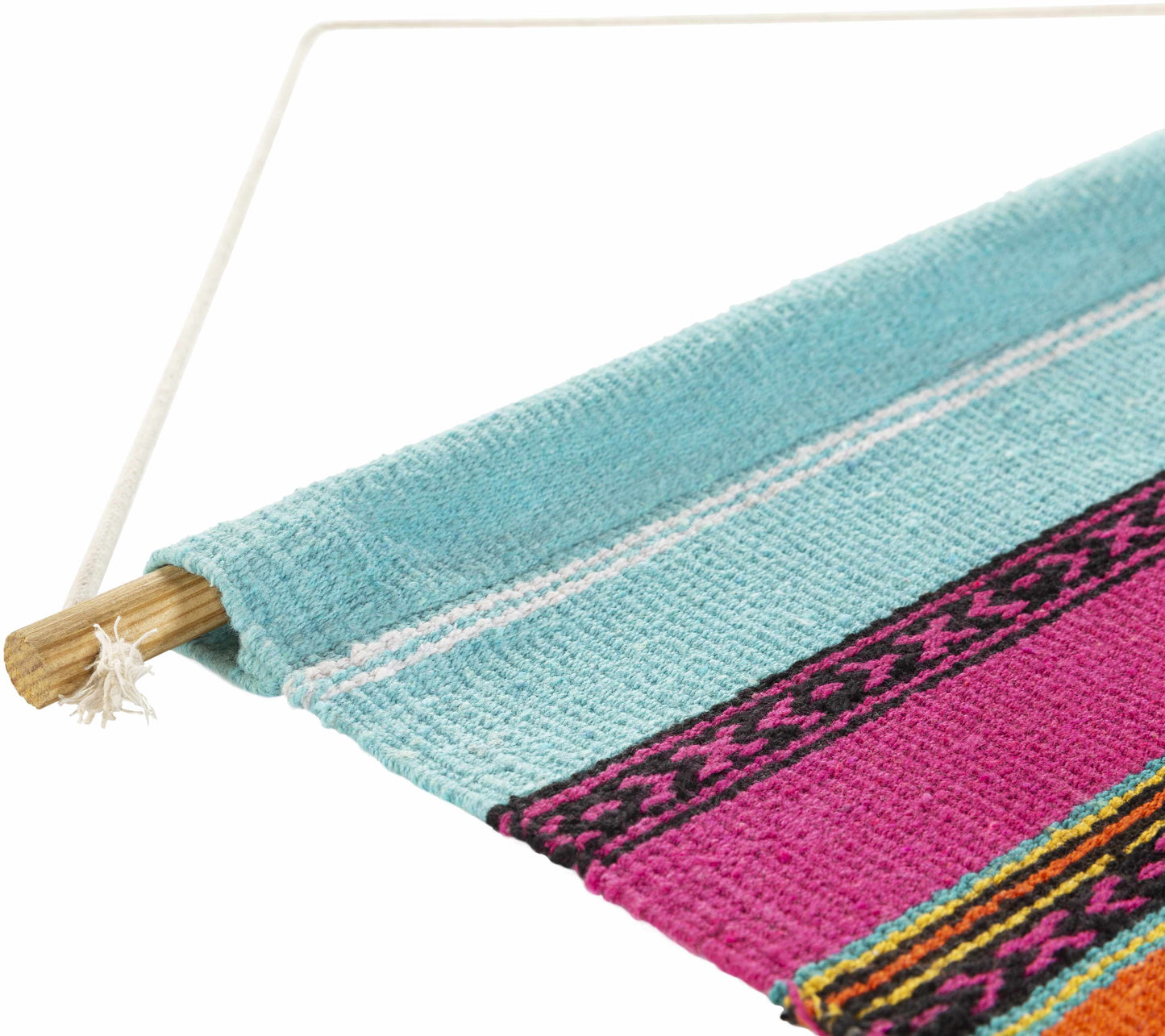 Wiri Multicolor Striped Tassel Wall Hanging
