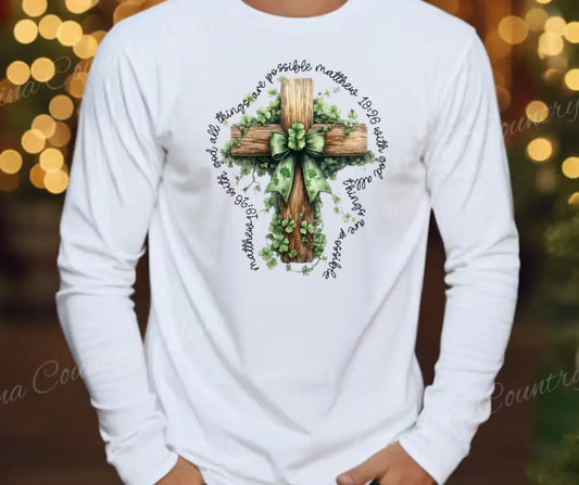 With God All Things Are Possible – White