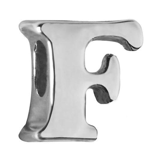 F - Alphabet Charm Adorable Plated Metal Charm