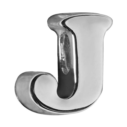 J - Alphabet Charm Adorable Plated Metal Charm
