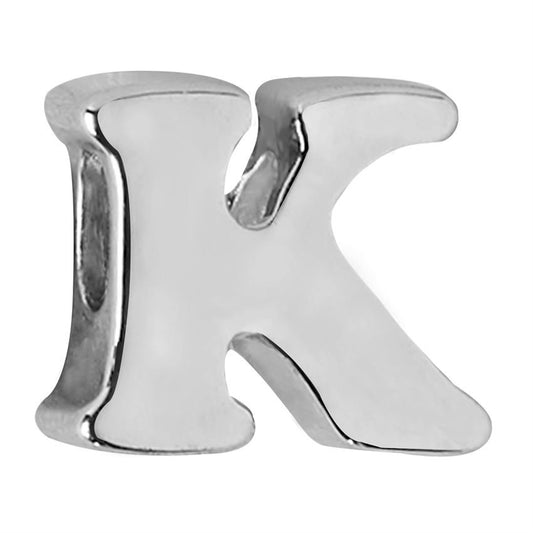 K - Alphabet Charm Adorable Plated Metal Charm