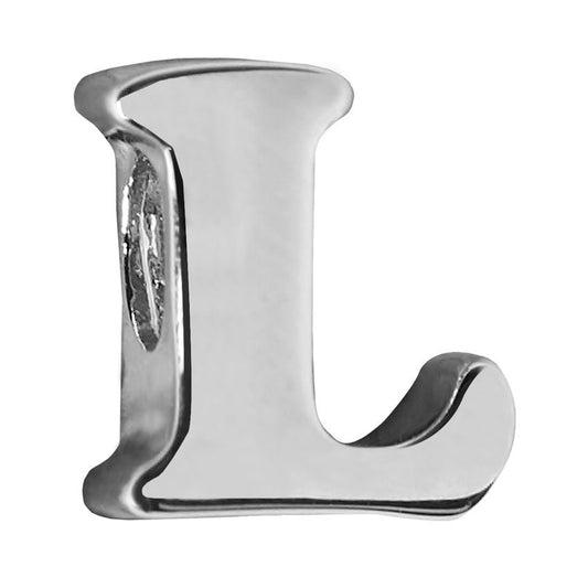 L - ALPHABET CHARM ADORABLE PLATED METAL CHARM