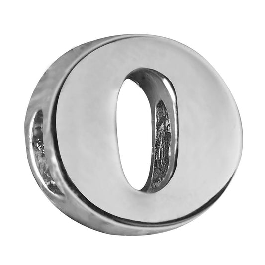O - ALPHABET CHARM ADORABLE PLATED METAL CHARM