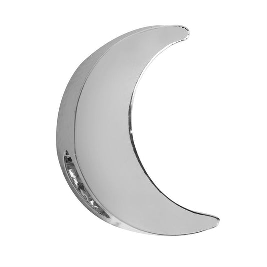 SILVER MOON CHARM - ADORABLE PLATED METAL CHARM