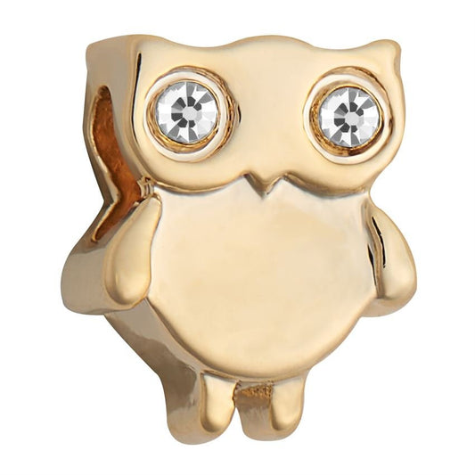 Owl CHARM Gold - Whispers