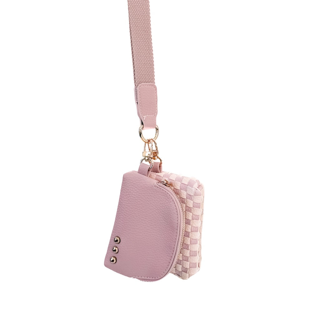 Wonderlust Woven Dual Pouch Wristlet