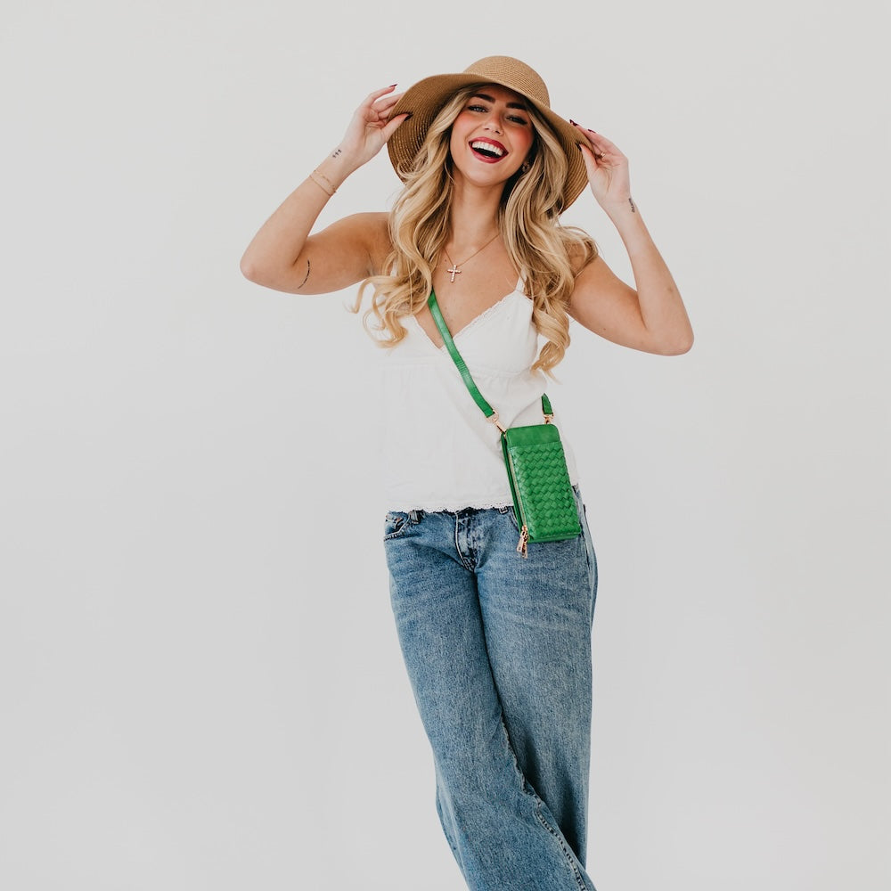 Woven Double Duty Phone Bag