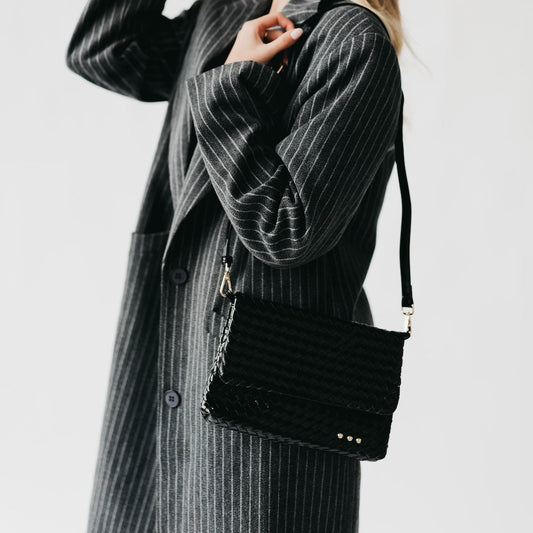Wrenlee Woven Flap Crossbody