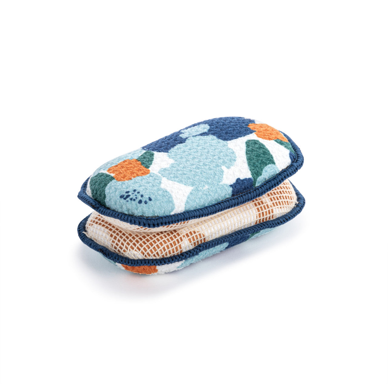 Blue Orange Poppy Absorbent Reversible Sponges Set by Demdaco
