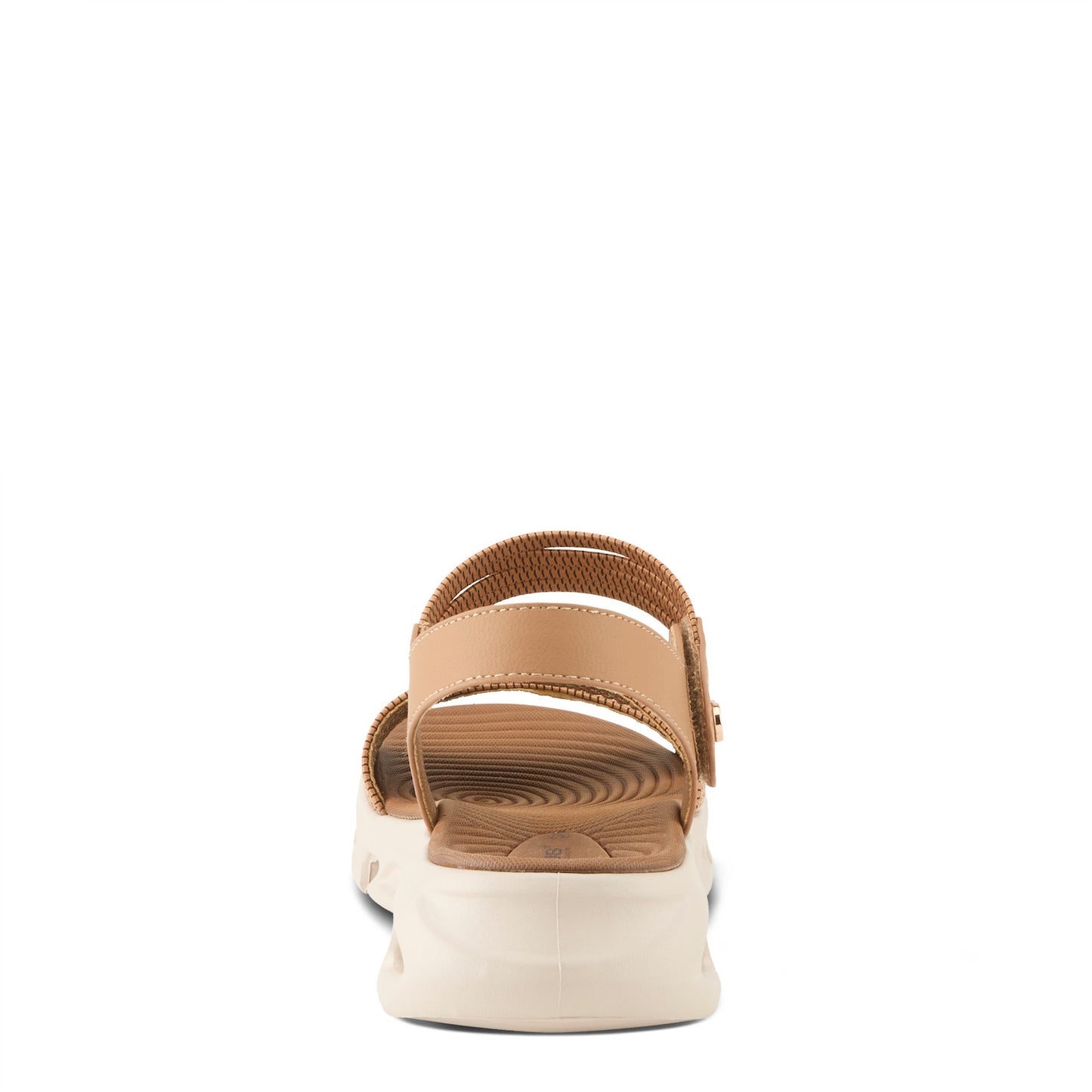 GARLINA Tan  wedge back-strap Sandal by Flexus